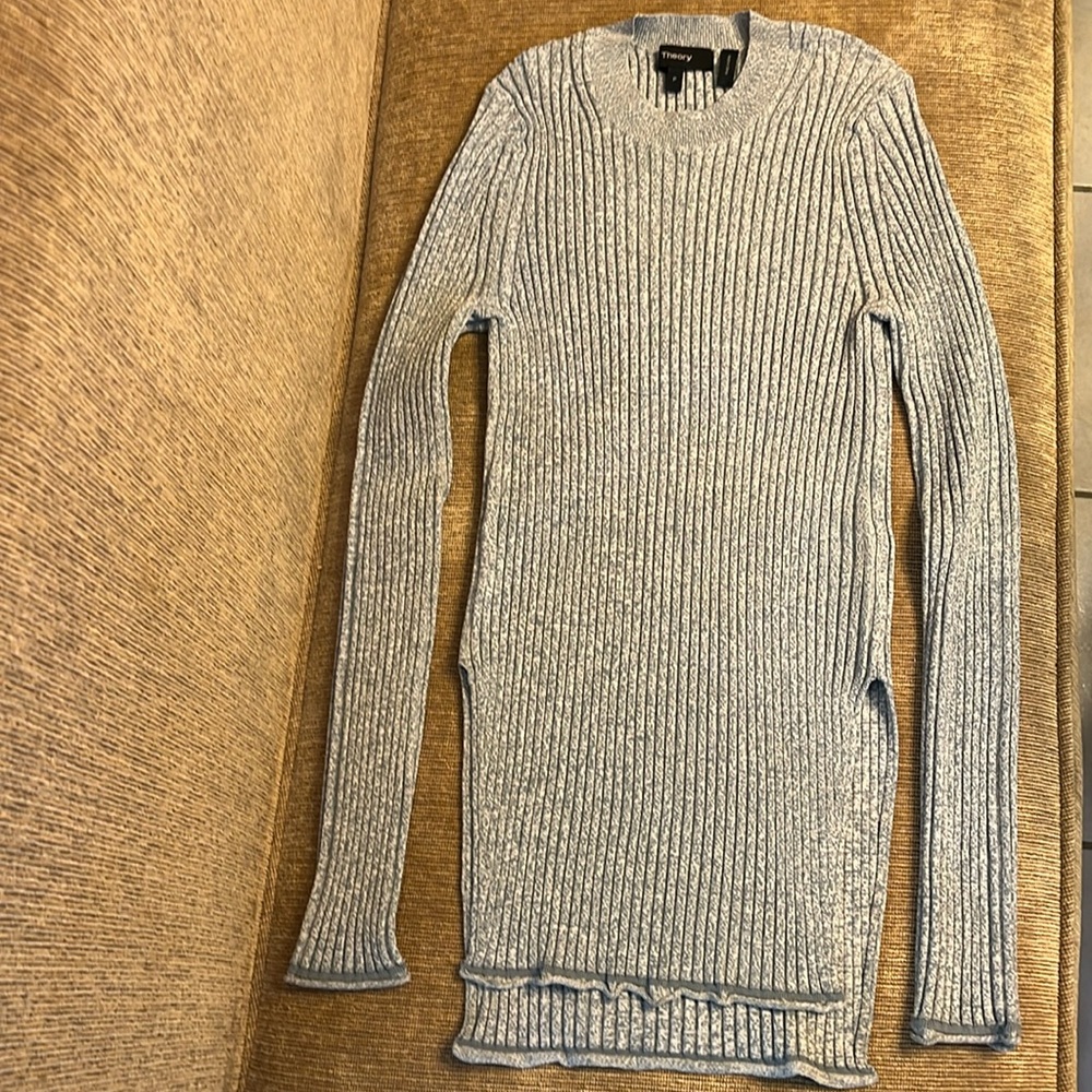 Theory tunic style ribbed sweater